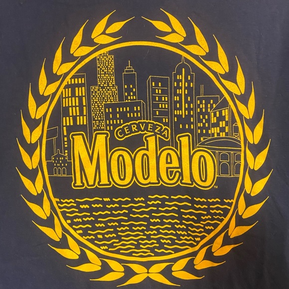 Modelo cerveza beer short sleeve crew neck Athletic t-shirt large casual medium - Picture 4 of 6